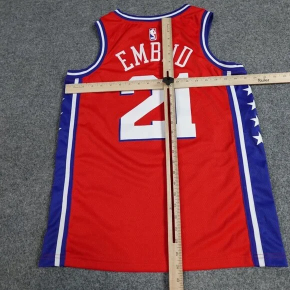 Philadelphia Sixers Basketball Jersey M / 44 Nike Dri Fit Joel Embiid